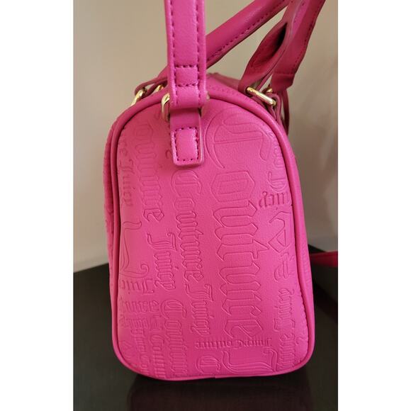 JUICY COUTURE Bag Speedy Satchel - Hot Pink & Matching Wristlet - Picture 16 of 16